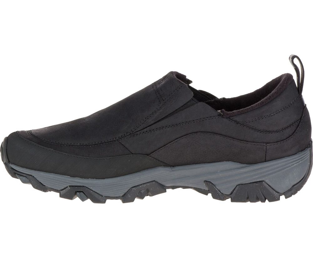 Slip On Homem - Merrell Coldpack Ice+ Moc Waterproof Wide Width - Pretas - AJT437198